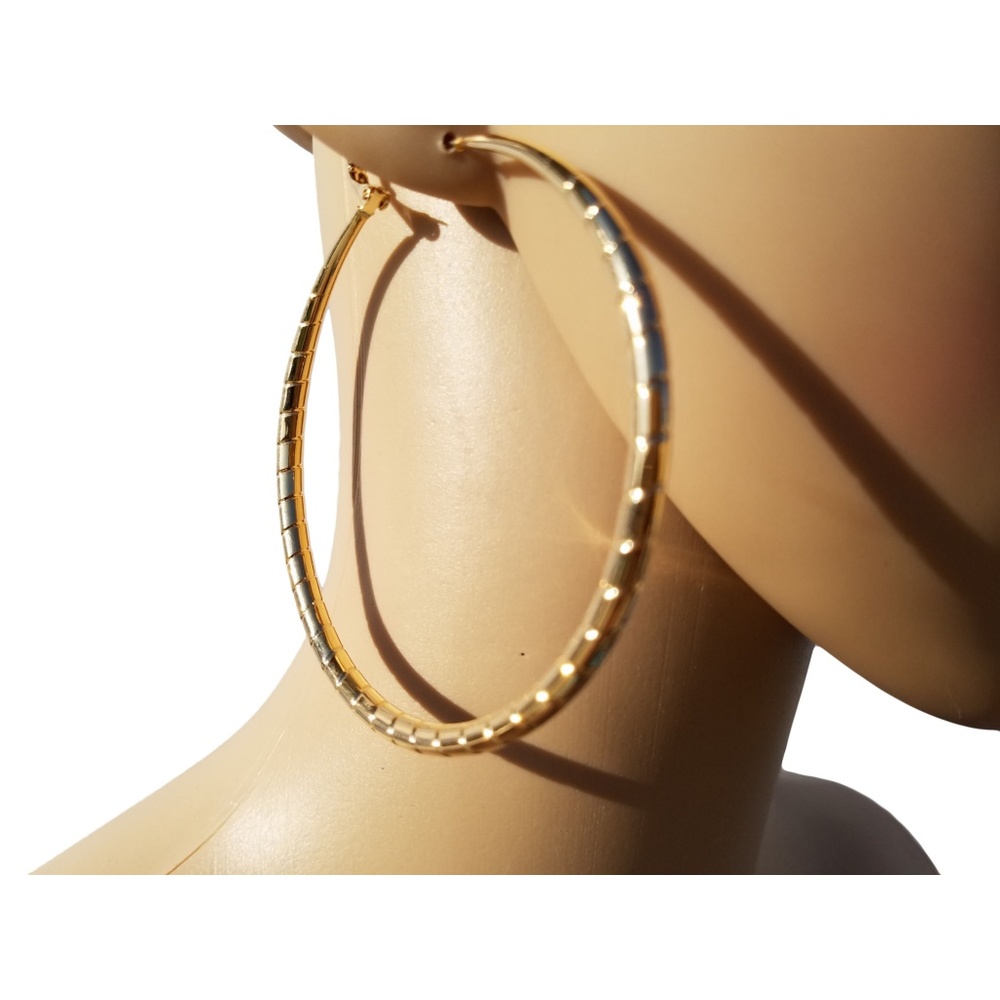 Gold Hoop Fashion Earrings